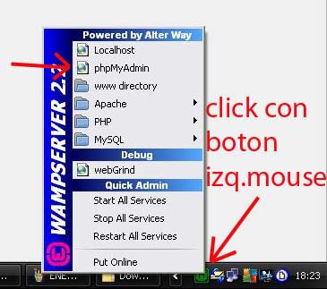 servidor wampserver