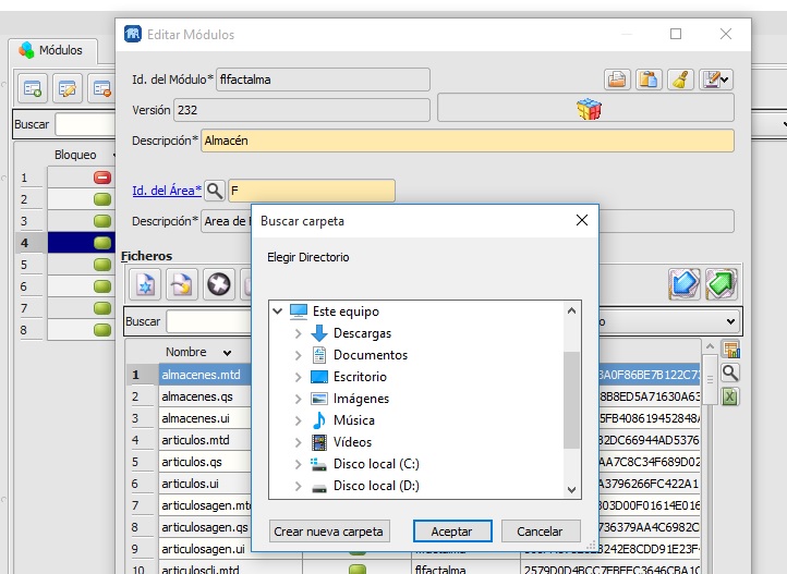 extraer mezcla de base de datos