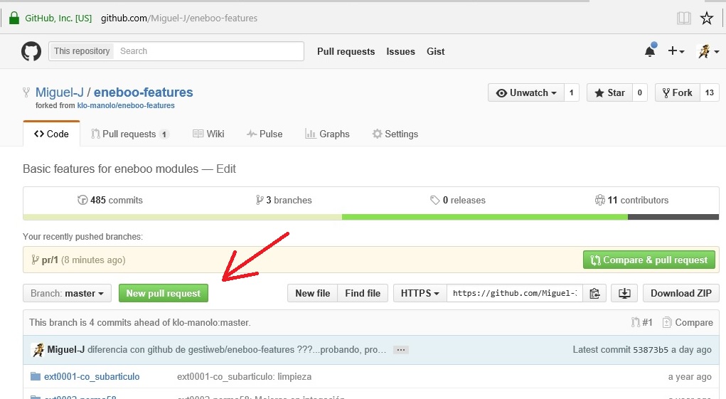 imágenes de github