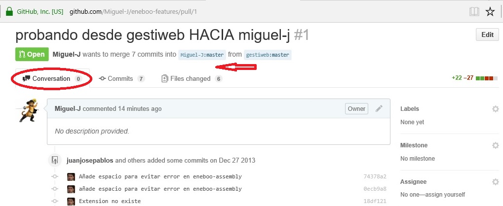 imágenes de github