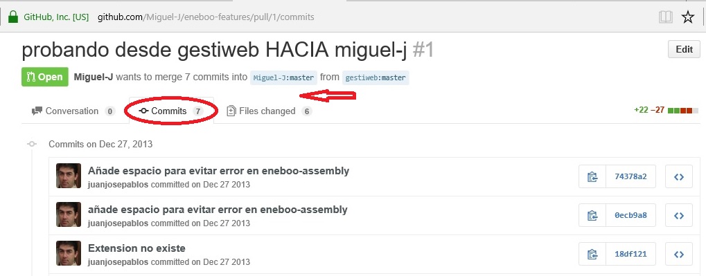 imágenes de github