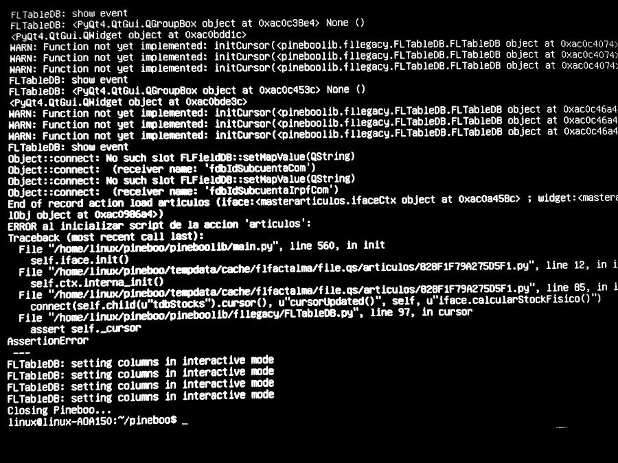 Pineboo en linux